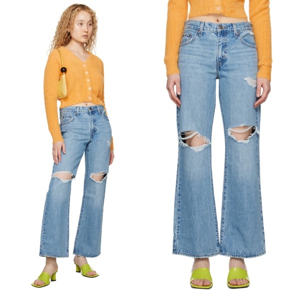 Levi's Denim - Levi’s Baggy Boot Jeans in Flea Market Find - 29x31